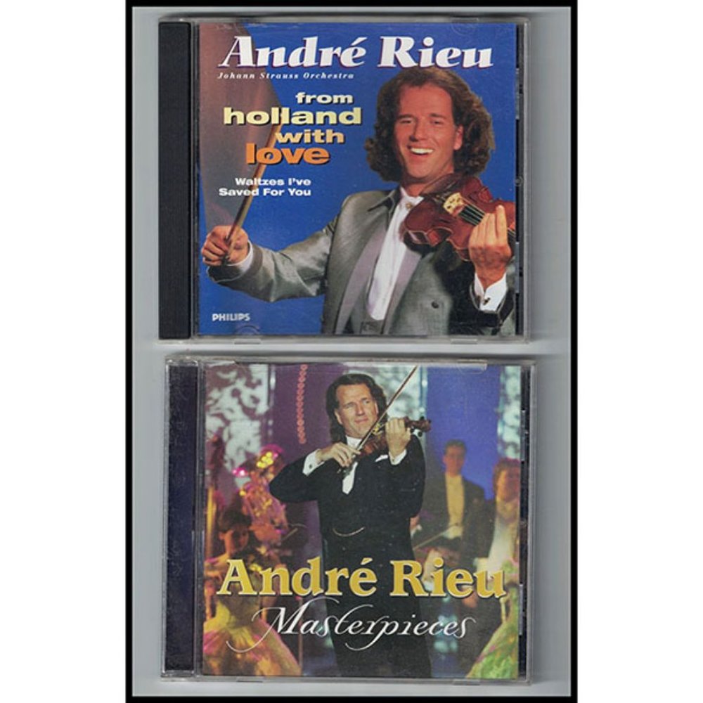 pair of Andre Rieu music CDs - Masterpieces & from holland with love